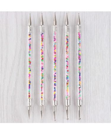5pcs Professional Nail Art Brush Set - Reusable Drill Pen & Dot Tool for Stunning Designs - International Shipping Available - Buy Online on GoSupps.com