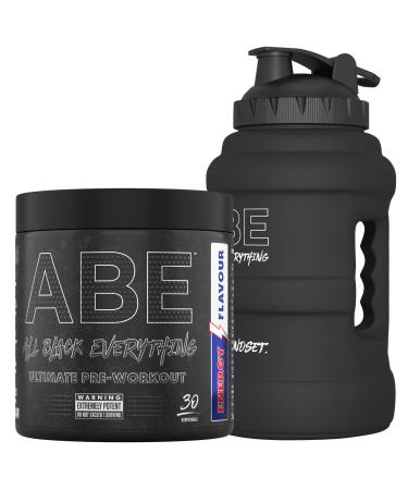Applied Nutrition Bundle ABE Pre Workout 375g + JUG 2.5 LT Matt Black | All Black Everything Pre Workout Powder Energy & Physical Performance with Creatine Beta Alanine (Energy Flavour)