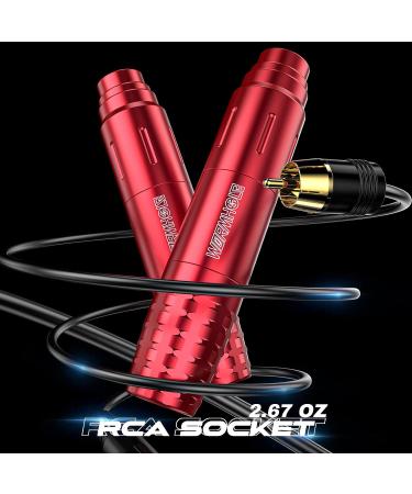 Wormhole Tattoo Kit WTK134: Complete Rotary Tattoo Machine Pen Kit with Cartridge Needles - Red | Ideal for Beginners and Tattoo Artists - Buy Online on GoSupps.com