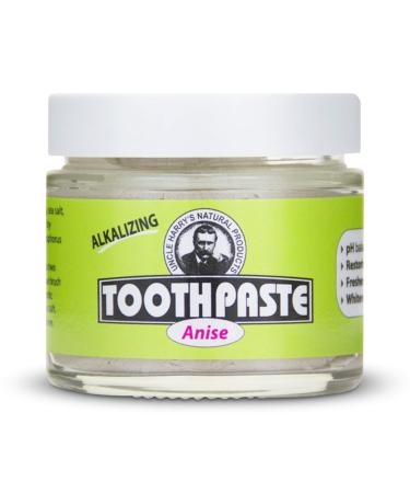 Uncle Harry's Fluoride Free Toothpaste - Anise (3 oz Glass jar)