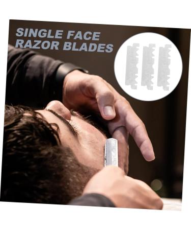 PopetPop Disposable Razor - 100 Razor Blades for Men | Chrome & Platinum Coated Face Cutter for Hairdressing Salons - Buy Online on GoSupps.com