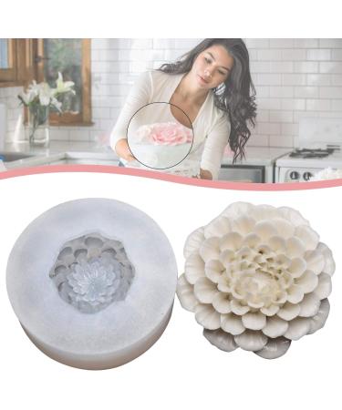 Silicone Dahlia Flower Mold | 3D Fondant Form for Baking & Craft | Non-Stick Decorative Silicone Tool for Desserts & Cakes - Buy Online on GoSupps.com