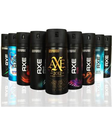 AXE Body Spray MIX within available kind ( Pack of 6)(6X 150 ml/5.07 oz ) Mix within the available kinds 5.07 Ounce (Pack of 6)