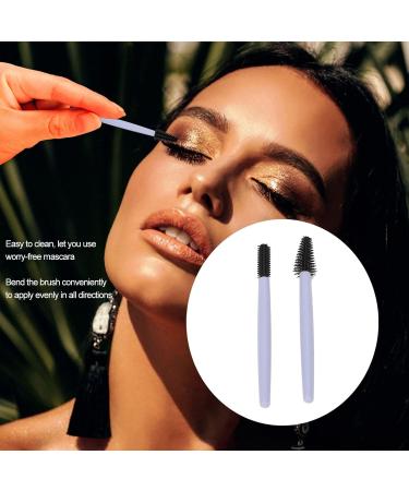 Eyelash Brush Silicone Eyebrow Elastic Portable Reusable Mascara Wands Lightweight Travel Set Kit (Blue) - Buy Online on GoSupps.com