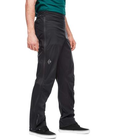 Black Diamond Stormline Stretch Full Zip Rain Pants - Men's | Black | Medium - Buy Online on GoSupps.com