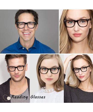 Blue Light Blocking Computer Reading Glasses 1.5 4-Pack - Men Women Spring Hinges Readers - Comfortable Mix Color - Reduce Eye Strain - Buy Online on GoSupps.com