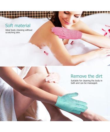 Healifty 6 Pairs Exfoliating Gloves for Body Shower - Bath and Shower Scrubber Gloves for Women - Buy Online on GoSupps.com