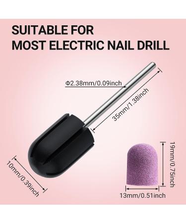 MelodySusie 10 Pcs Nail Sanding Caps 180 Fine Grit | Foot File Callus Remover Manicure Pedicure Tool | Purple-13mm - Buy Online on GoSupps.com