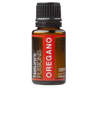 Nature's Fusions Oregano 100% Pure and Natural Essential Oils Undiluted Therapeutic Grade for Aromatherapy and Topical Use .5 Fl Oz (Pack of 1) (15 mL)