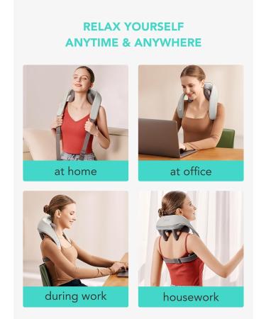 SKG 6D Deep Tissue Neck Massage Device - Pain Relief for Neck Shoulders & Legs | Ideal Gift for Men & Women | Home & Office Use - Buy Online on GoSupps.com