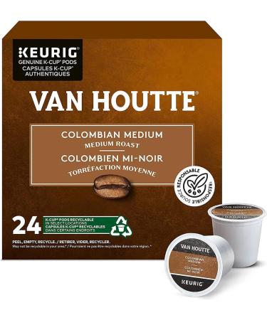 Van Houtte Colombian Medium K-Cup Coffee Pods 24 Count For Keurig Coffee Makers & Vanilla Hazelnut K-Cup Pods 24 Pack - Buy Online on GoSupps.com