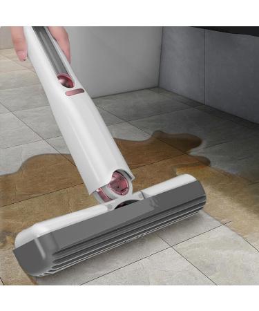 Mini Mop - Mini Portable Short Mop Self-Squeeze Glass Wiper | Wet and Dry Use Lazy Hand Wash-Free Absorbent Sponge for Windowpanes Floors Kitchens White Suit - Buy Online on GoSupps.com
