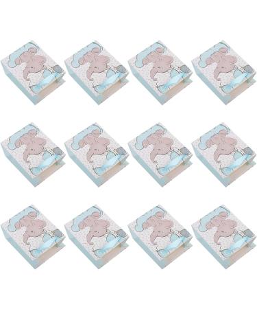 Toyandona 12-Set Storage Bags for Shower - Eco-Friendly Paper Candy Bags Elephant Party Favors Baby Gifts Christmas & Vacation Toddler Blue - Buy Online on GoSupps.com