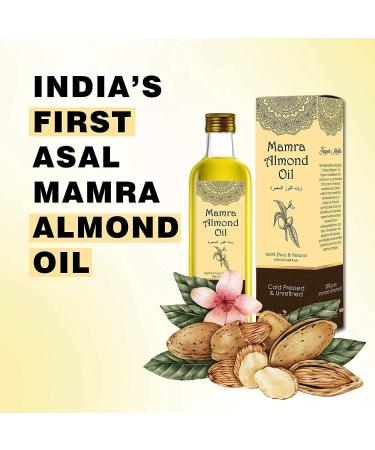  QURA QURA India's First Pure Asal Mamra Giri Almond Stem Oil Badam Extra Virgin Quality 100 ml - Buy Online on GoSupps.com