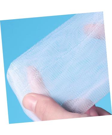 FRCOLOR 40 Pcs Facial Cleaning Soap Bags - Mesh Exfoliating Soap Pouches for Foam & Travel - White 15x9cm | Soap Saver & Drawstring Washcloth - Buy Online on GoSupps.com