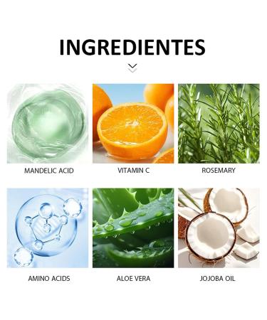 Gentle Mandelic Acid Body Scrub & Facial Exfoliator - Skin Smoothing Gel with Natural Exfoliants - for Dry Sensitive Acne-Prone Skin - Non-Irritating Formula (1) - Buy Online on GoSupps.com