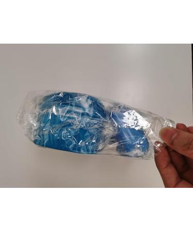 3PC Dental Prostheses Travel Box - Cleaner Brush & Storage for Dentures & Braces - Light Blue - Buy Online on GoSupps.com