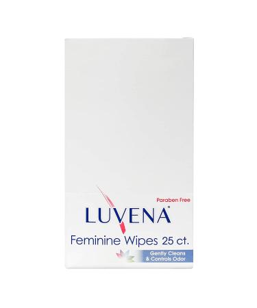 Luvena Feminine Wipes - Refreshing Cucumber Scented Wet Wipes for Women - Gynecologist Tested - Flushable & Travel-Friendly (25 Count x 3 Pack) - Buy Online on GoSupps.com
