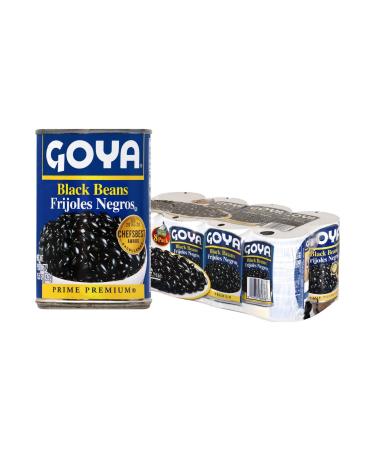 Goya Foods Black Beans, 15.5 Ounce (Pack of 8)