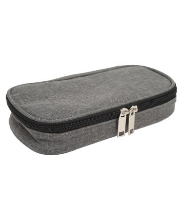 Insulin Cooler Travel Case Portable Waterproof Large Capacity Grey Good Insulation Convenient to Carry Multifunctional Design Durable and Waterproof for Insulin Pen