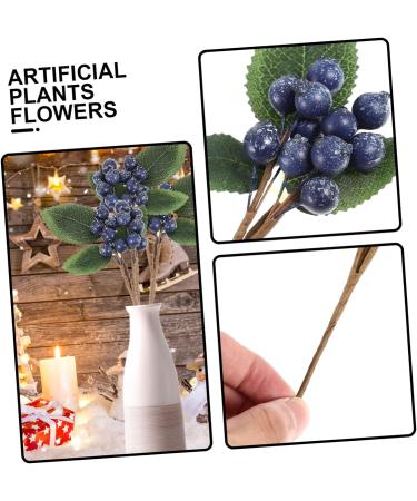 ABOOFAN 15 Pcs Artificial Berry Cuttings Christmas Faux Apples Fake Berries Green Garland Artificial Pine Picks Decor Xmas Tree Picks Blue Flowers Cherry Bean Sticks Iron Dark Bluex3pcs 18X7.5X3CMx3pcs - Buy Online on GoSupps.com