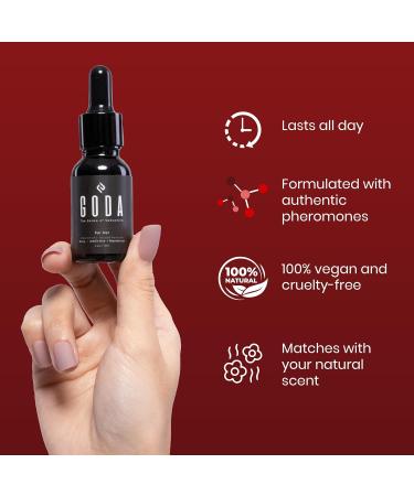 GODA For Her Pheromone Perfume for Women - Long-Lasting Women's Fragrances with Jasmine and Rose - Floral Perfume Oil with Sweet & Spicy Aroma - Vegan & Cruelty-Free Travel Perfume - 15ml/0.50 fl. oz - Buy Online on GoSupps.com