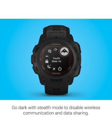 Garmin Instinct Solar Outdoor Smartwatch with Solar Charging - Black - Buy Online on GoSupps.com