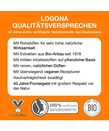 LOGONA Natural Cosmetics Repair & Care Conditioner | Organic Sea Buckthorn for Dry Damaged Hair | Intensive Care - 200 ml - Buy Online on GoSupps.com