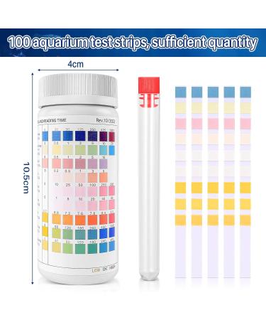100-Piece 9-in-1 Aquarium Test Strip Kit - Complete Water Quality Testing for Iron Copper Nitrate Chlorine & pH - Buy Online on GoSupps.com