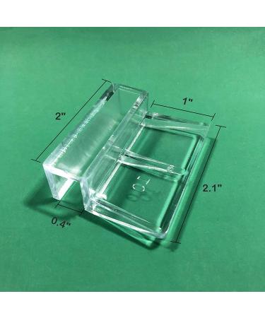 J-star 6 Pcs Acrylic Aquarium Clips for Rimless Tanks - Glass Lid Support Holders - 10mm Transparent Fish Tank Clips - Buy Online on GoSupps.com
