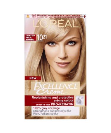 L'Oreal Excellence Permanent Hair Color 10.21 Lightest Pearl Blonde