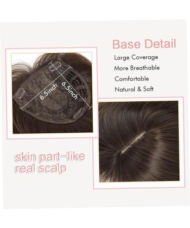 Clip in Bangs Clip in Hair Pieces 18 In Natural Ombre Brown Blonde Curved Clip Bangs Breathable Realistic Lightweight Daily Wear Fake Fringe Human Hair Toppers - Buy Online on GoSupps.com