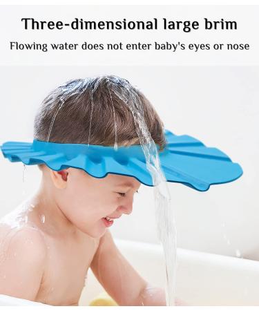 Baocuan Baby Shower Cap - Waterproof Adjustable Bathing Protection for Kids - Blue - Buy Online on GoSupps.com