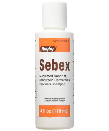 Sebex Medicated Dandruff Shampoo Generic for Sebulex - 4 oz (Pack of 6)
