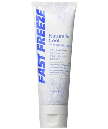 Fast Freeze All-Natural Cooling Pain Relief Therapy: Gel Tube 4 fl oz 4 Fl Oz (Pack of 1)