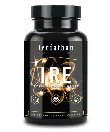 Leviathan IRE Complete Health Support - Clinical Strength Immune Support & AntiOxidant Support with Longvida Optimized Turmeric Curcumin Grape Seed Berberine Arjuna and Resveratrol