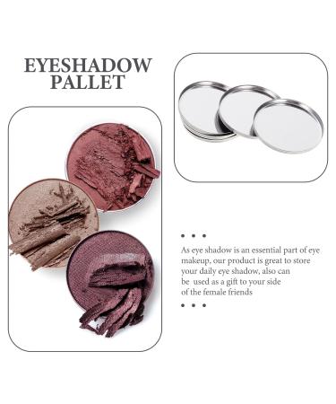 20pcs Metal Makeup Eyeshadow Jars & Palettes - Magnetic Cosmetic Plates for Lipstick Blush and Watercolor | Perfect Empty Pigment Holders - Buy Online on GoSupps.com