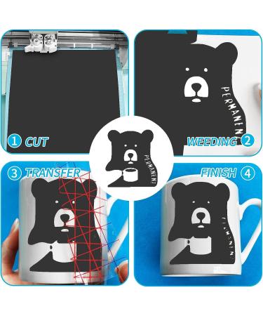 Matte Black Permanent Vinyl 12x50 Ft Roll for Cricut & Silhouette - Adhesive Craft Cutter Vinyl - Buy Online on GoSupps.com