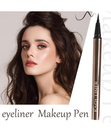 Voiakiu Waterproof Liquid Eyeliner - Smooth Eyeliner Pen to Use Long Lasting and Dry R | Women Eye Makeup Black/Brown/Blue/Purple Eyeliner - Buy Online on GoSupps.com