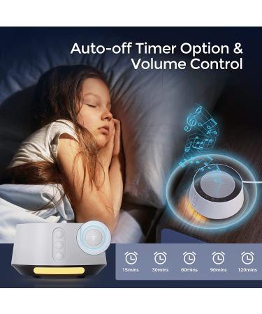 CuoBrave White Noise Machine with Night Light for Sleeping Baby & Adults | 14 Soothing Sounds | High Fidelity | Plug-in | 5 Timers & Memory - Buy Online on GoSupps.com