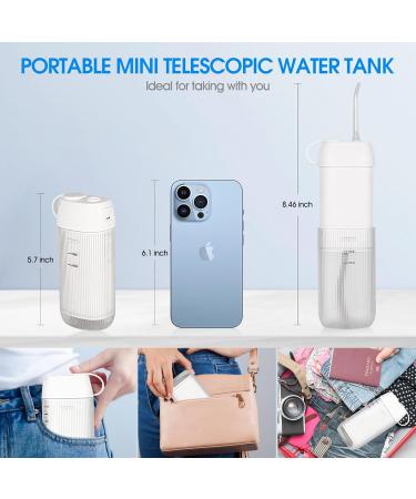 Portable Cordless Water Flosser - Mini Oral Irrigator IPX7 Waterproof | 3 Modes for Travel & Home Care - Buy Online on GoSupps.com