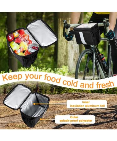 Senxry Insulated Bike Handlebar Bag with Phone Holder - Water Resistant Cooler Bag for Outdoor Cycling - 3.5L Capacity - Ideal for Kids, Girls, Boys, Men, Women - Scooter, Cruiser Accessories - Buy Online on GoSupps.com
