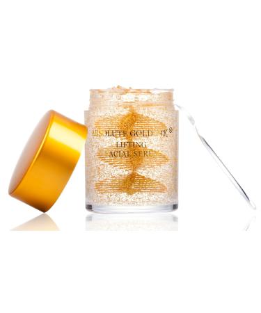 ABSOLUTE GOLD 24K Lifting Facial Serum - 24K Gold Silk Peptides & Hyaluronic Acid | Fragrance-Free Cruelty-Free All Skin Types - 2 fl. oz - Buy Online on GoSupps.com