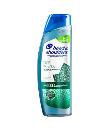 Head & Shoulders Pure Intense Itch Relief Anti-Dandruff Shampoo, 6x250 ml, With Peppermint, For Itchy, Oily Scalp, Up to 100% Dandruff Removal
