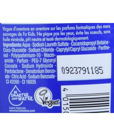 Fa 6 x 250ml Wild Sea Scent Kids Shower Gel & Shampoo - Buy Online on GoSupps.com