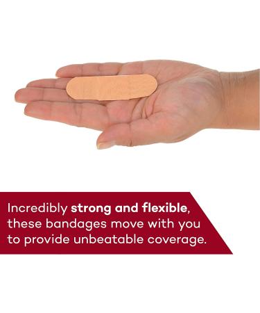 Dealmed Sterile Flexible Fabric Adhesive Bandages 1x3 Inch 100/Box - 3 Boxes | Breathable First Aid Strips for Medical Emergency Kits & Clinic - Buy Online on GoSupps.com