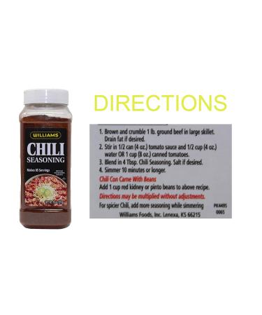 Williams Chili Seasoning Mix 18 oz - Set of 2 | Premium Quality Blend - Buy Online on GoSupps.com