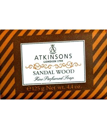 Atkinsons Lot de 6 savons en bois de santal 125 g.