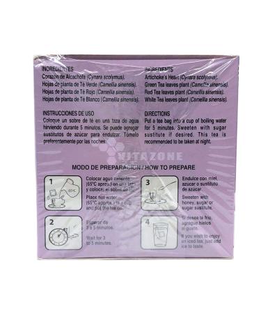 Alcachofivida Artichoke Tea - 30 Tea Bags in a Box | Herbal Detox Tea - Buy Online on GoSupps.com