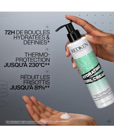 REDKEN Thermo-Protective Defining Cream Hydrates & Defines Curls Vegan Formula with Jojoba Oil & Squalane Curly Frizzy & Kinky Hair Hybrid Curl Stylers 200ml - Buy Online on GoSupps.com
